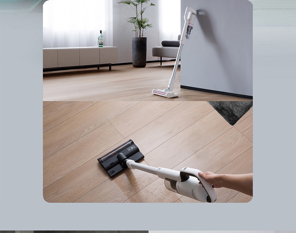 Xiaomi Roidmi NEX Cordless Handheld Vacuum Cleaner 23500Pa Suction Three Cleaning Modes APP Control 2500 mAh Battery 60min Running Time With LED Sensor Light - Obsidian Gold
