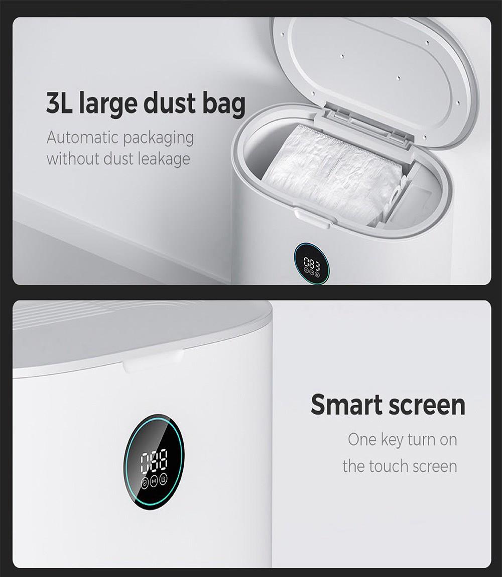 Xiaomi ROIDMI EVE Plus Robot Vacuum Cleaner with Intelligent Dust Collector Integrated Sweeping and Mopping 2700Pa Powerful Suction LDS Laser Navigation 5200mAh Battery 300ml Electric Water Tank Mijia APP Control for Pets Hair, Carpets and Hard Floor