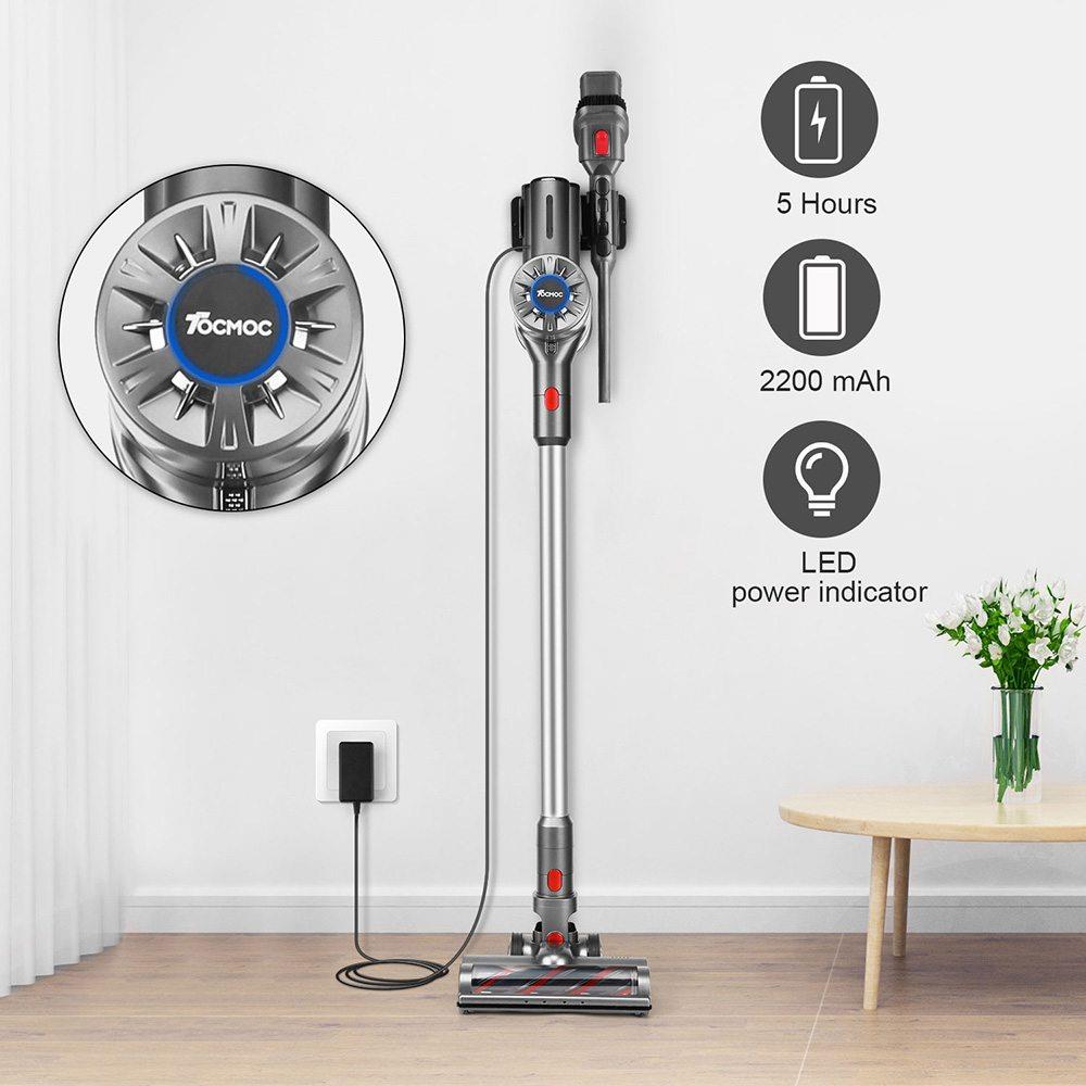 MOOSOO T200 Handheld Cordless Vacuum Cleaner Grey