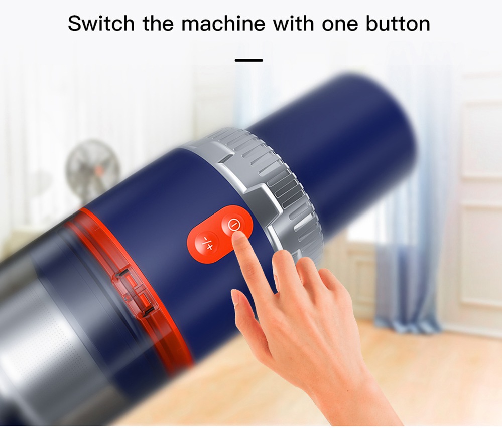 Jashen S18X Handheld Cordless Vacuum Cleaner 22000Pa Suction Blue