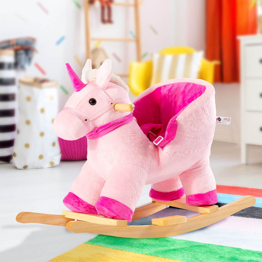 Plush Rocking Unicorn Kids Toy