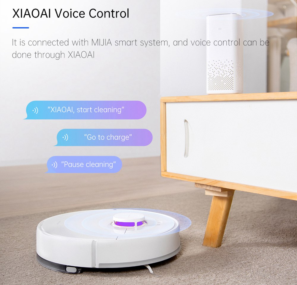 TROUVER Finder Robot Vacuum Cleaner with 5 Level Noise Reduction Integrated Sweeping and Mopping 2000Pa Powerful Suction LDS Laser Navigation 120 Mins Running Time 270ml Electric Water Tank 570ml Dust Box Mijia APP Control for Pets Hair, Carpets and Hard Floor