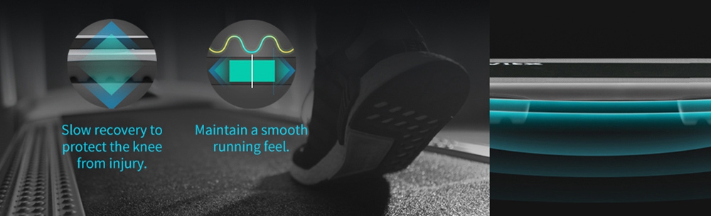 XQIAO OVICX Q2S Smart Falt-Laufmaschine Ultradünnes Laufband für Training, Fitness-Trainingsgeräte, Bewegung im Innen- und Außenbereich mit intelligenter Verzögerung, APP-Steuerung, LED-Anzeige - EU-Version