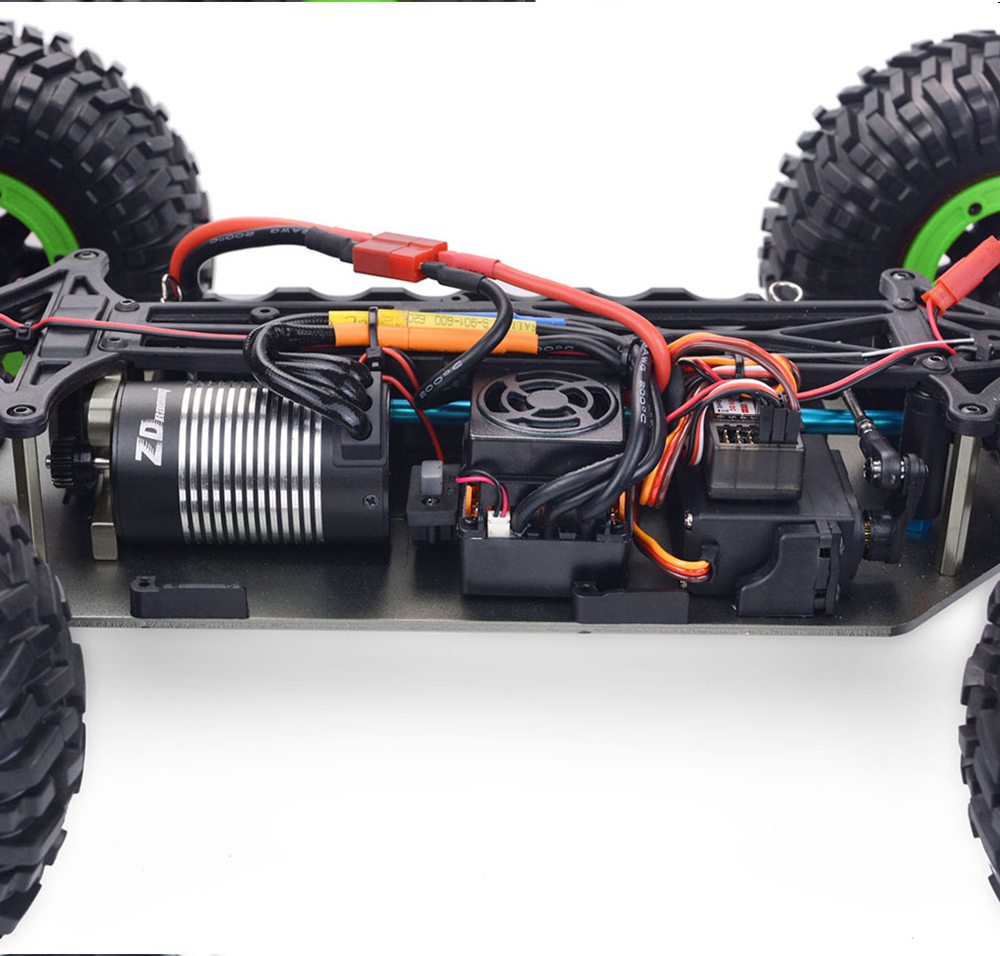 ZD Racing DBX-10 2.4G 1/10 4WD 80km/h Desert Truck Off Road Brushless RC Car - Green with Head Up Wheel