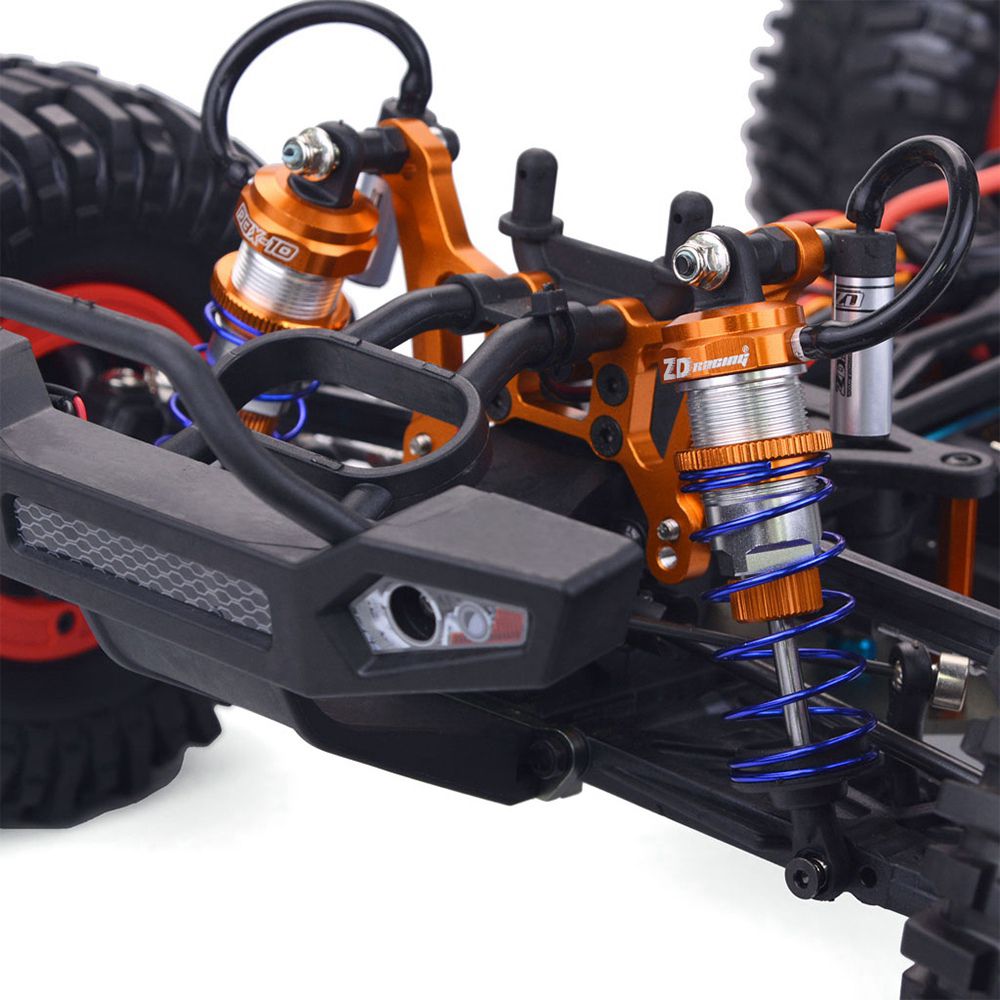 ZD Racing DBX-10 2.4G 1/10 4WD 80km/h Desert Truck Off Road Brushless RC Car - Red with Head Up Wheel