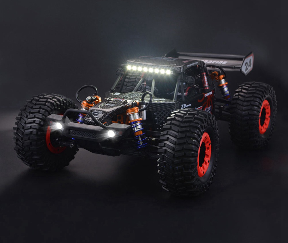 ZD Racing DBX-10 2.4G 1/10 4WD 80km/h Desert Truck Off Road Brushless RC Car - Red with Tail Wing