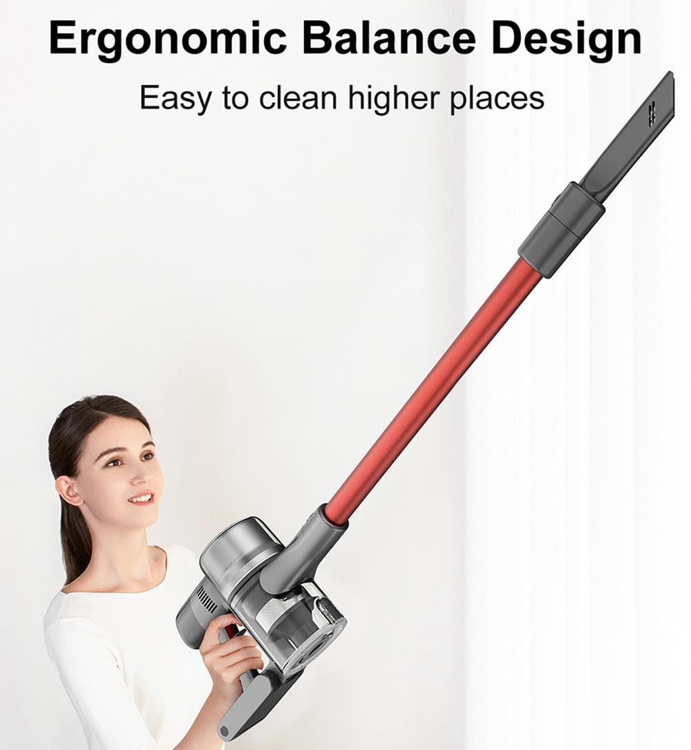 Dreame T20 Cordless Handheld Lightweight Vacuum Cleaner 25Kpa Powerful Suction 70 mins Runtime 5-stage Filtration System Cleaning Efficiency 99.97% Anti-tangling Hair with Colorful Screen for Carpet,Hard Floor,Car,and Pet EU Version - Gray