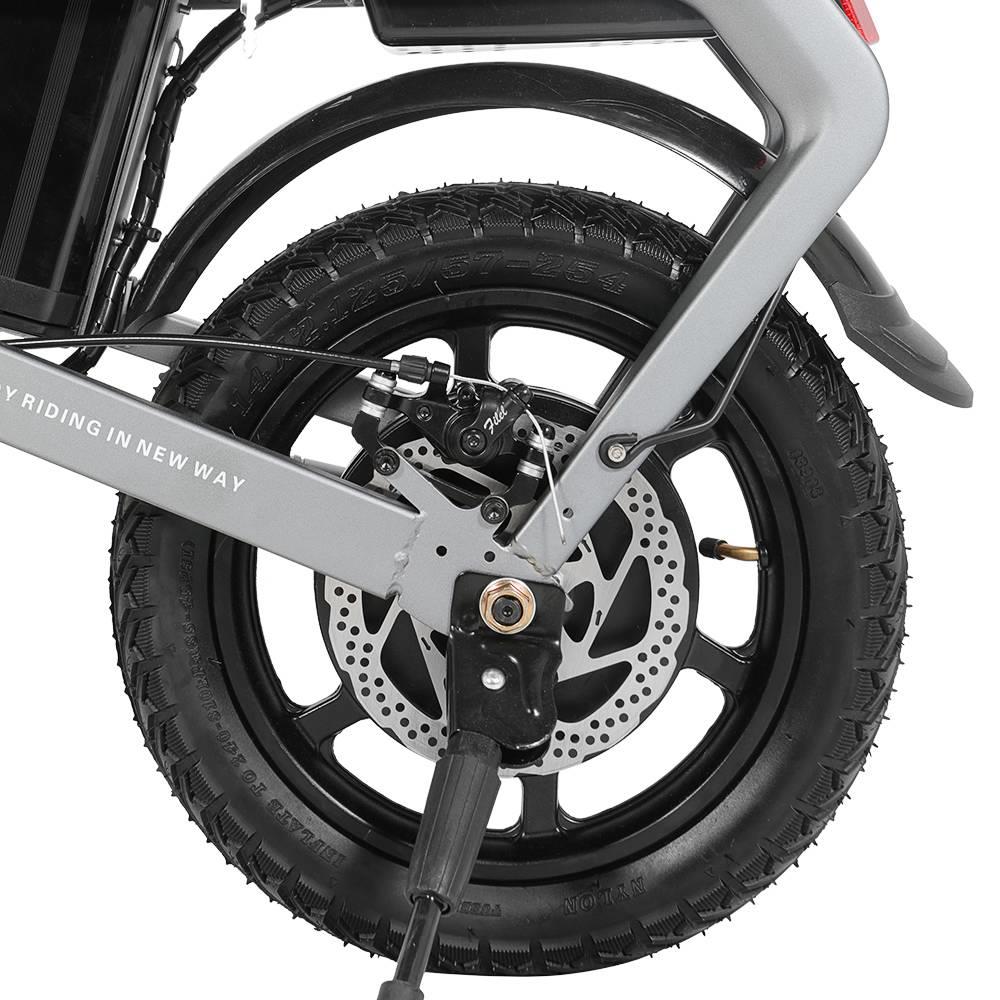 ENGWE X5S Chainless Folding 14 Inch Electric Bike 350W Motor 48V 15Ah Battery High Strength Carbon Steel Frame Maximum Speed 25 km/h - Grey
