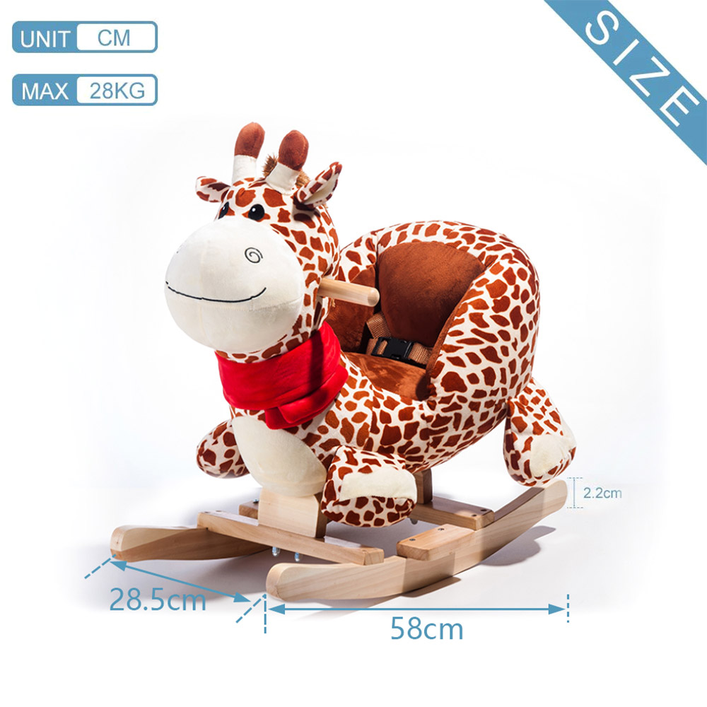 giraffe plush rocker