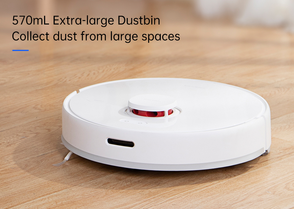 TROUVER Finder Robot Vacuum Cleaner 2000Pa Powerful Suction LDS Laser Navigation 120 Mins Running Time 270ml Electric Water Tank 570ml Dust Box Mijia APP Control for Pets Hair, Carpets and Hard Floor