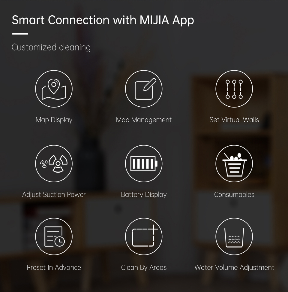 TROUVER Finder Robot Vacuum Cleaner 2000Pa Powerful Suction LDS Laser Navigation 120 Mins Running Time 270ml Electric Water Tank 570ml Dust Box Mijia APP Control for Pets Hair, Carpets and Hard Floor