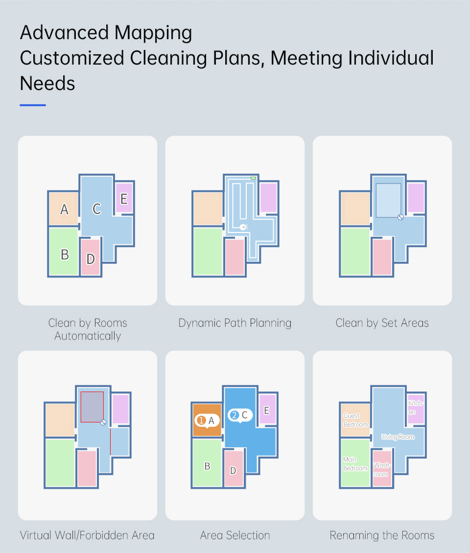 TROUVER Finder Robot Vacuum Cleaner 2000Pa Powerful Suction LDS Laser Navigation 120 Mins Running Time 270ml Electric Water Tank 570ml Dust Box Mijia APP Control for Pets Hair, Carpets and Hard Floor