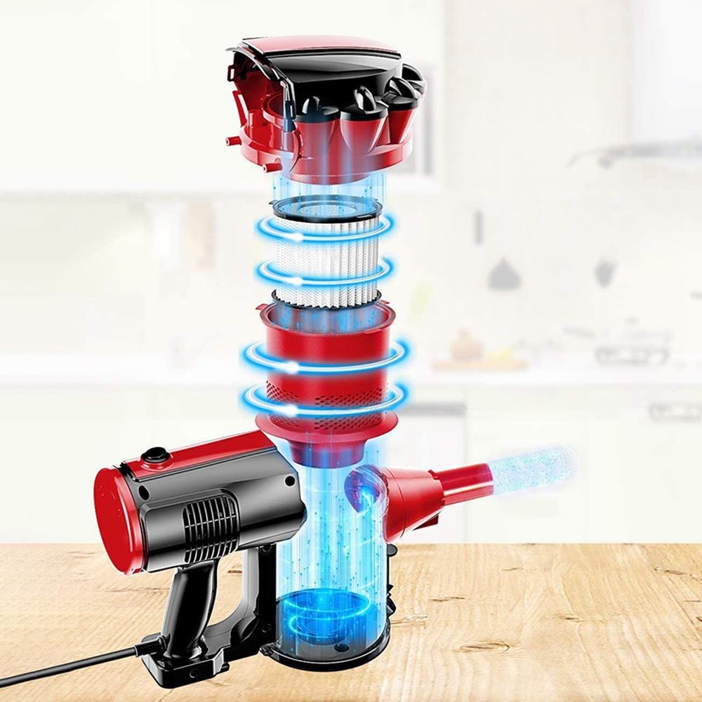 MOOSOO D600 Handheld Corded Vacuum Cleaner Red