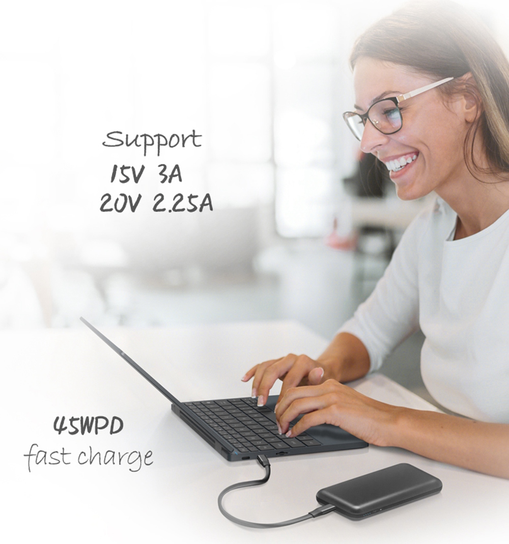 One Netbook 4 Platinum Laptop 360 Degree YOGA 10.1" Touch Screen Intel Core i7-1160G7 16GB DDR4 RAM 512GB PCI-E SSD WiFi 6 Windows 10 Fingerprint - Black