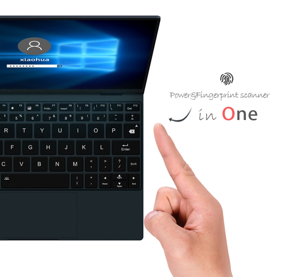 One Netbook 4 Platinum Laptop 360 Degree YOGA 10.1" Touch Screen Intel Core i7-1160G7 16GB DDR4 RAM 512GB PCI-E SSD WiFi 6 Windows 10 Fingerprint - Black