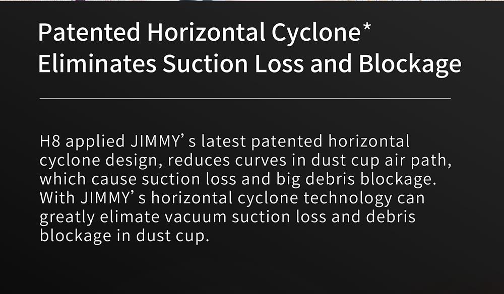 JIMMY H8 Cordless Handheld Flexible Vacuum Cleaner with 160AW Powerful Suction, 500W Motor, 60 Minutes Run Time, Ultra-low noise for cleaning floors, furniture by Xiaomi - Blue