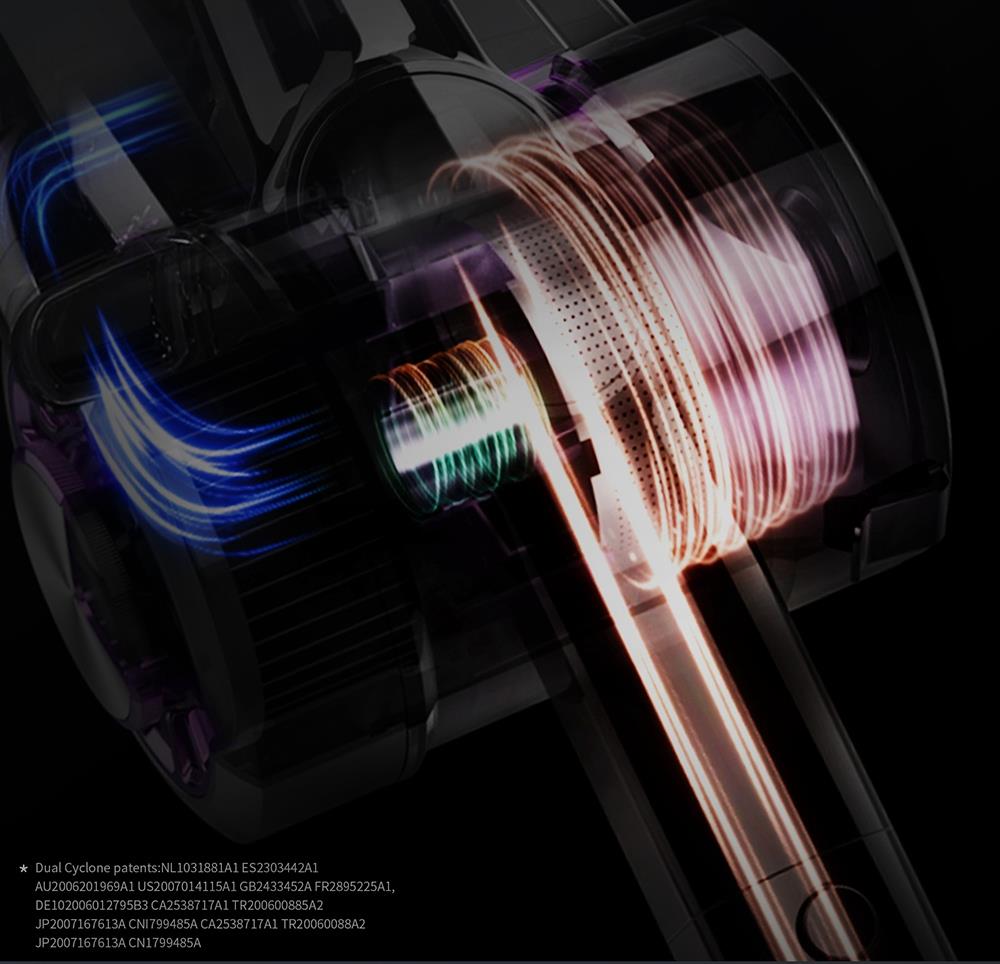 JIMMY H8 Cordless Handheld Flexible Vacuum Cleaner with 160AW Powerful Suction, 500W Motor, 60 Minutes Run Time, Ultra-low noise for cleaning floors, furniture by Xiaomi - Blue