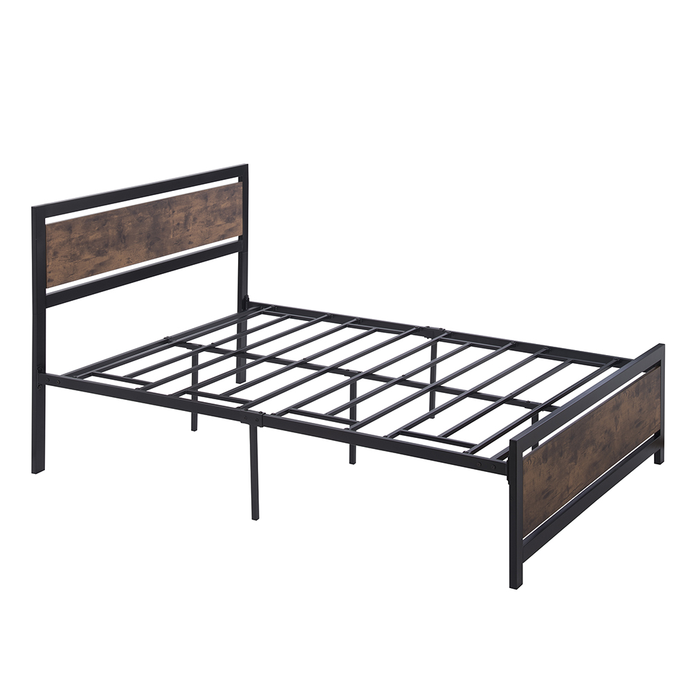 Home Metal Bed Frame Full Size (Only Frame) Black