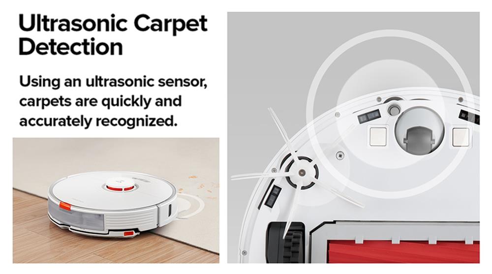 Roborock S7 Robot Vacuum Cleaner with Auto-Empty Dock and Sonic Mopping 2500Pa Powerful Suction LiDAR Navigation 5200mAh Battery 470ml Dustbin 300ml Electric Water Tank for Pets Hair, Carpets and Hard Floor