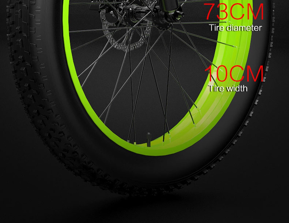 BEZIOR X1000 Składany rower elektryczny Rower Panasonic 48V 12.8Ah 1000W Silnik 26-calowy Fat Tire Rama ze stopu aluminium Shimano 27-biegowa zmiana Maksymalna prędkość 40 km / h IP54 100KM Wspomagany przebieg przebiegu Wyświetlacz LCD IP54 wodoodporny - czarny zielony