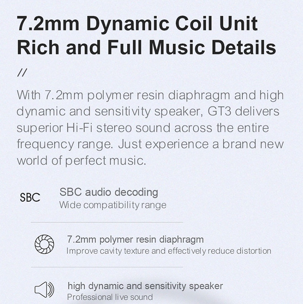 Haylou GT3 Bluetooth 5.0 TWS Earphone DSP Noise Reduction Mic HiFi Bass Smart Touch Control IPX4 -Black