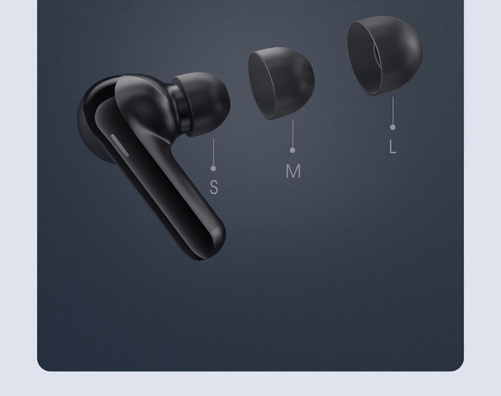 Haylou GT3 Bluetooth 5.0 TWS Earphone DSP Noise Reduction Mic HiFi Bass Smart Touch Control IPX4 -Black