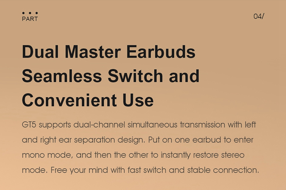 Haylou GT5 TWS Bluetooth 5.0 Gaming Earphones AAC HIFI Stereo 65ms Low Latency Smart Touch