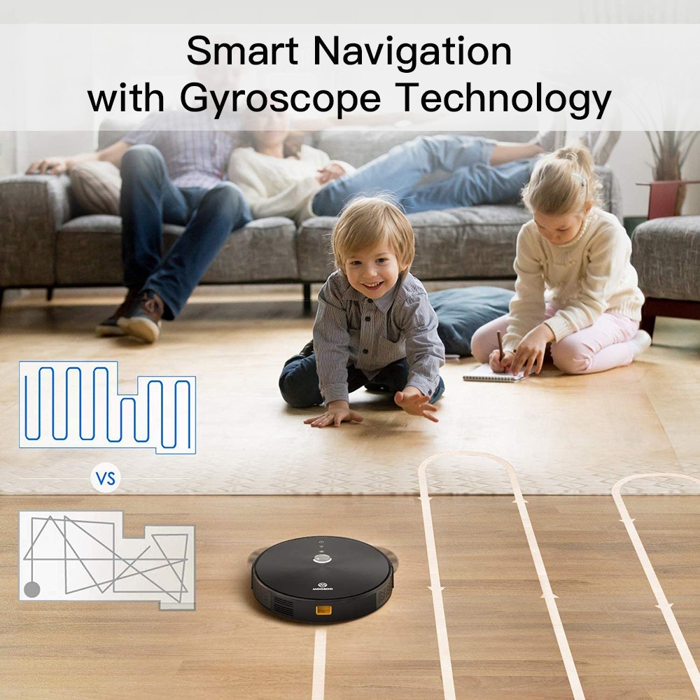 MooSoo RT30 Smart Robot Vacuum Cleaner Black