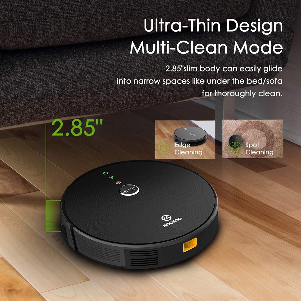 MooSoo RT30 Smart Robot Vacuum Cleaner Black