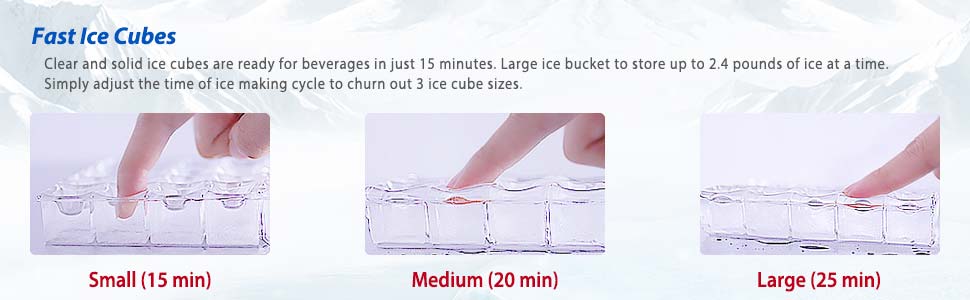 Sentern Portable ice maker Electric Ice Maker Machine Stainless Steel ice maker Countertop Ice Maker
