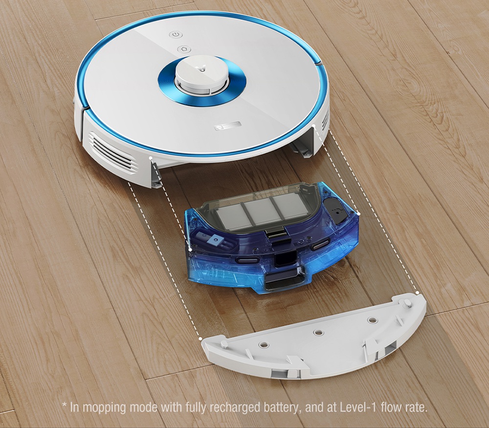 Xiaomi VIOMI Alpha UV Robot Vacuum Cleaner with Intelligent Dust Collector Integrated Sweeping and Mopping 2700Pa Powerful Suction 5200mAh Battery 220 Mins Running Time 250ml Electric Water Tank Mijia APP Control for Pets Hair, Carpets and Hard Floor - White