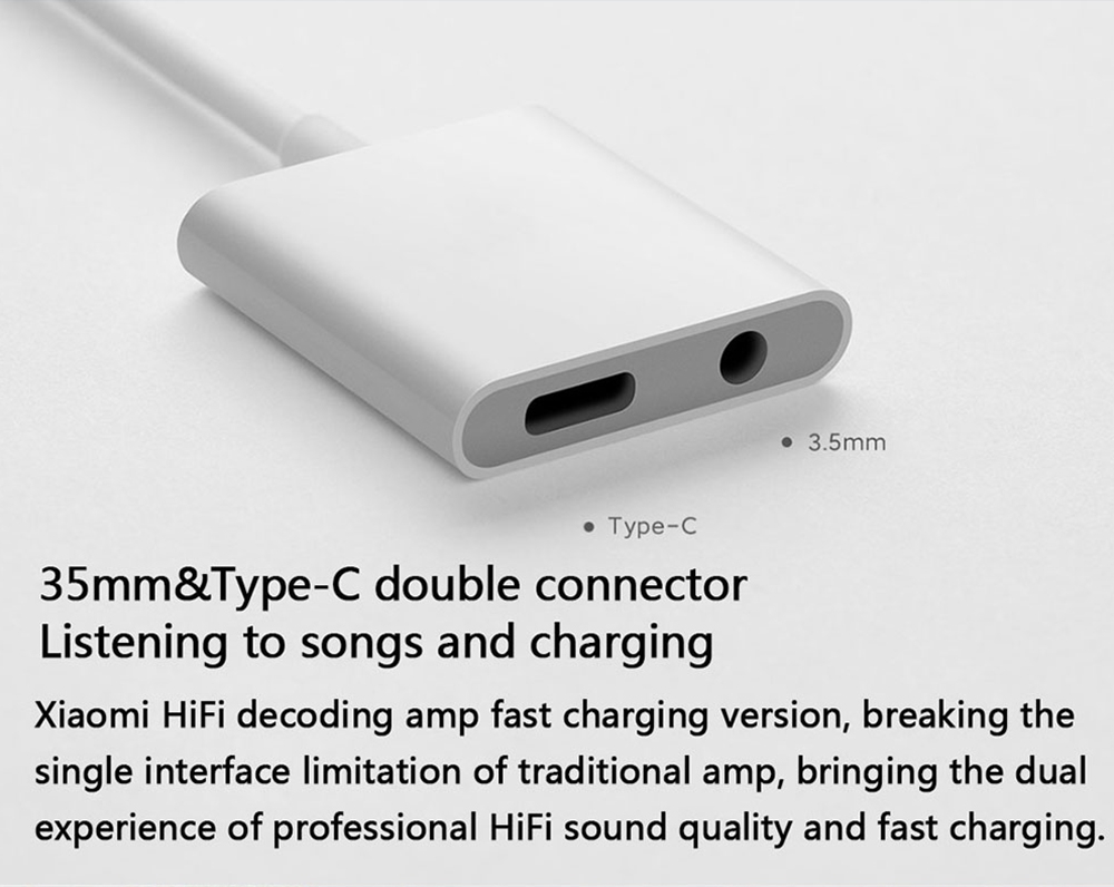 Xiaomix HiFi Decoding Amp Headphone Amplifier Type-C DAC Chip 130dB PCM PD Compatible