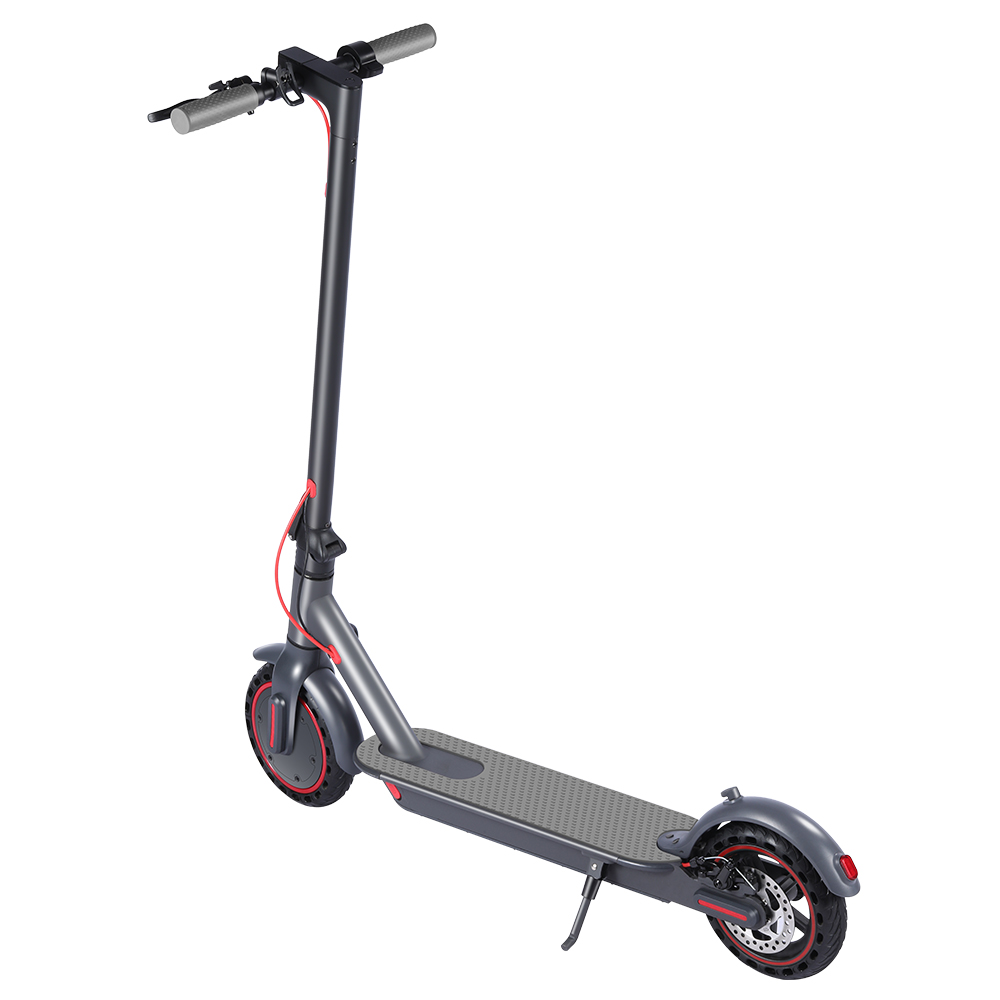 M1 Folding Electric Scooter 8.5" 350W Motor 36V 10.4Ah Battery BMS 3 Speed Modes Disc Brake Max Speed 25KM/h LCD Display 25-30KM Long Range Support Bluetooth APP - Black
