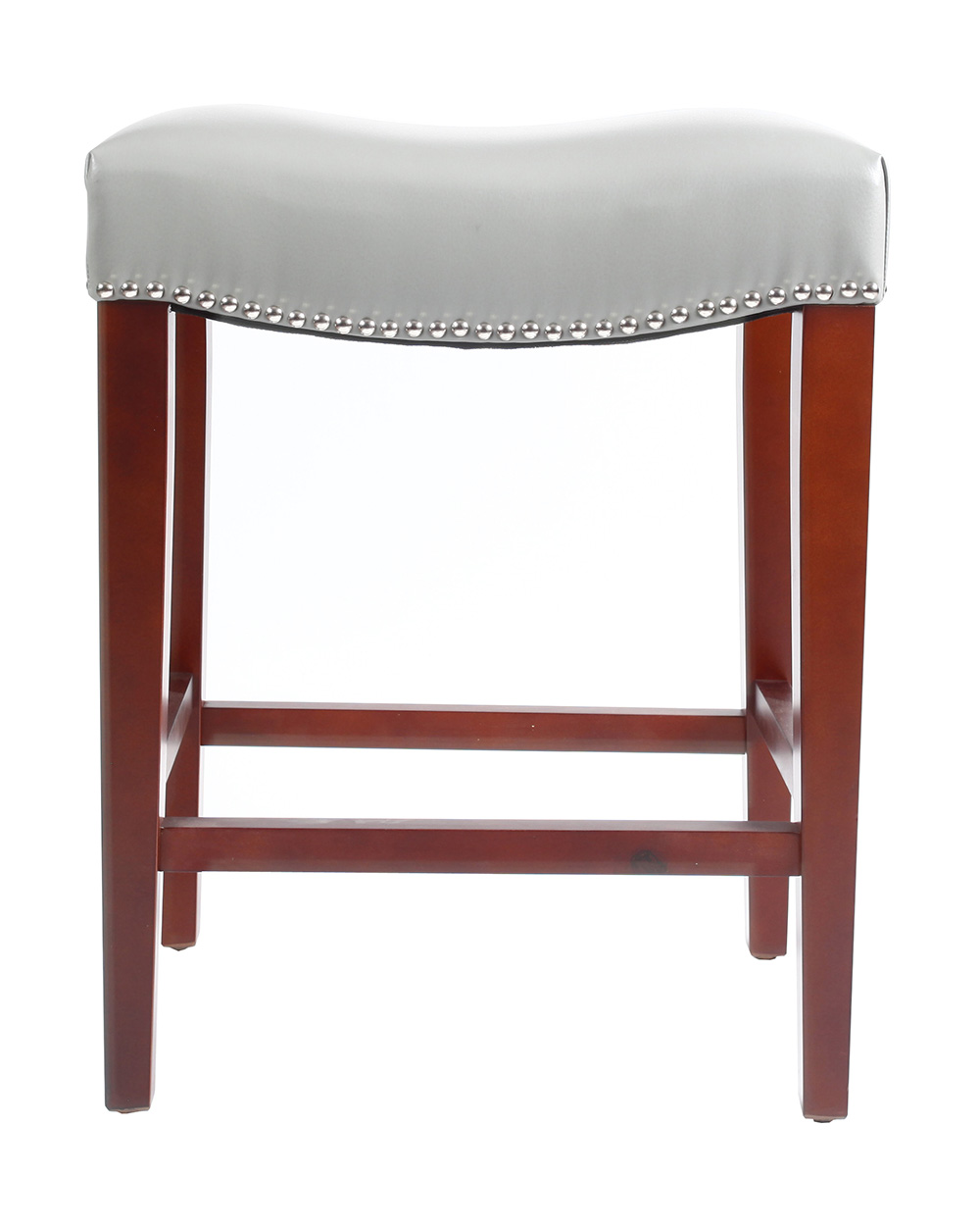 Leather Barstool Set Of 2, With Wooden Legs, For Kitchen, Restaurant, Bar, Apartment, Cafe - Gray 10 Leather Barstool Set of 2, with Wooden Legs, for Kitchen, Restaurant, Bar, Apartment, Cafe - Gray