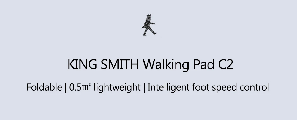 WalkingPad C2 Smart Walking Machine 180-Degree Foldable Treadmill Electric Fitness Gym Equipment Intelligent Foot Speed Control 12 Gear Adjustable for Workout with Wireless Remote Control, LED Display  Low Noise - White