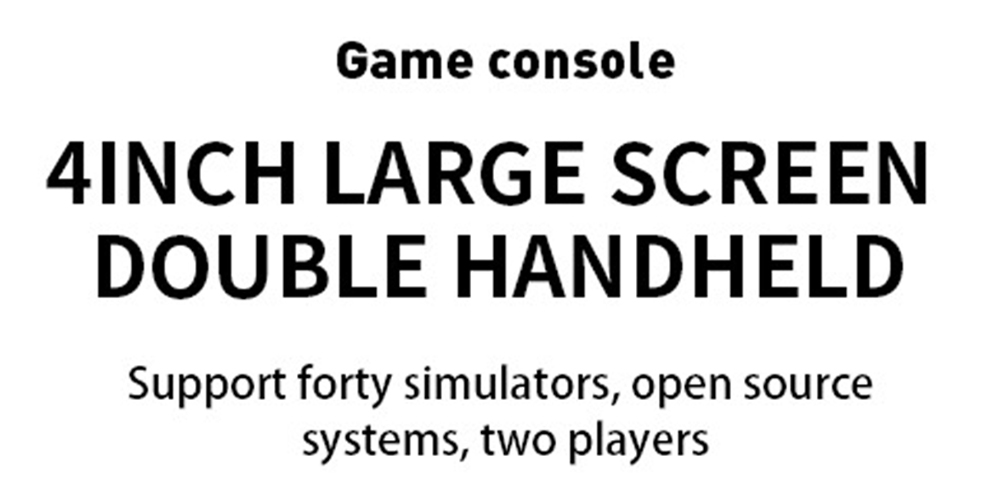 4-inch handheld gameconsole 16GB TF-kaart Vooraf geïnstalleerde 3000+ games