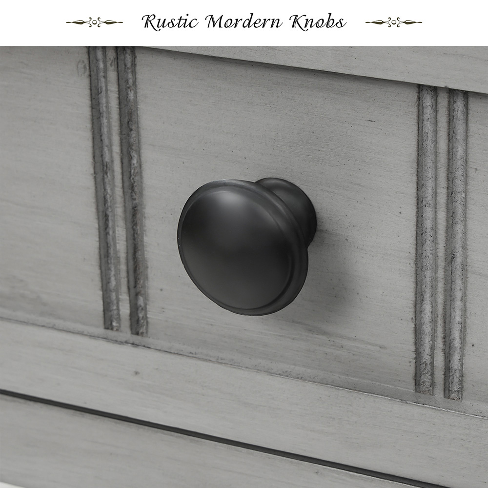 TREXM 23" Wooden Console Table with 3 Storage Drawers and Bottom Shelf, for Entrance, Hallway, Dining Room, Kitchen -  Gray