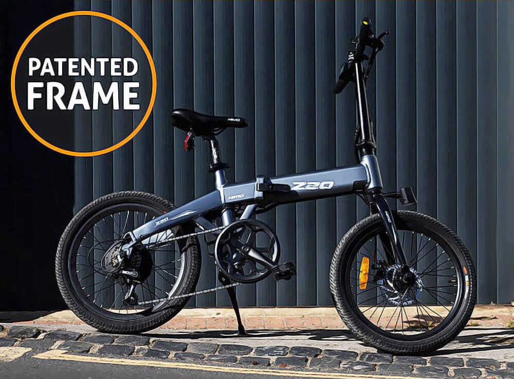HIMO Z20 Folding Electric Bicycle 20 Inch Tire 250W DC Motor Up To 80km Range 10Ah Removable Battery Shimano 6-speed Transmission Smart Display Dual Disc Brake Europe Version - Gray