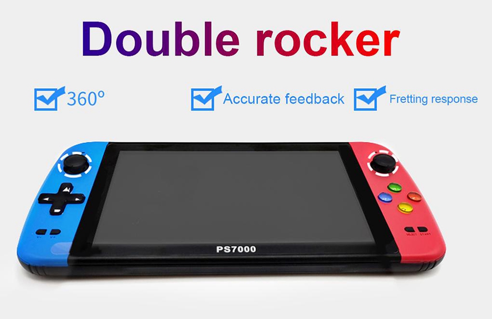PS7000 7inch Handheld Game Console 32GB 5000+ Games  4000mAh HDMI Interface Supports GB GBA FC SFC