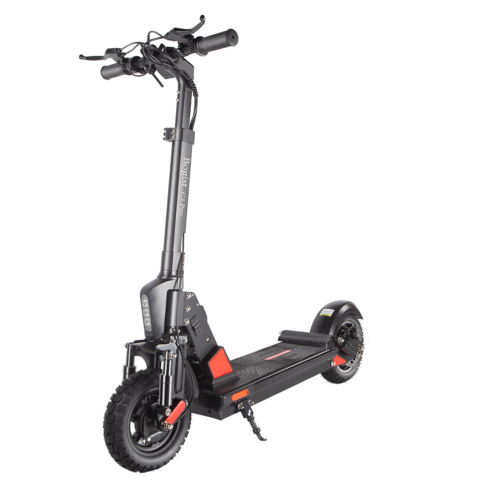 BOGIST C1 PRO Folding Electric Scooter 10" Tire 500W Motor 48V 13Ah Battery Smart BMS Disc Brake Max Speed 45KM/h LCD Display 40-45KM Long Range - Black