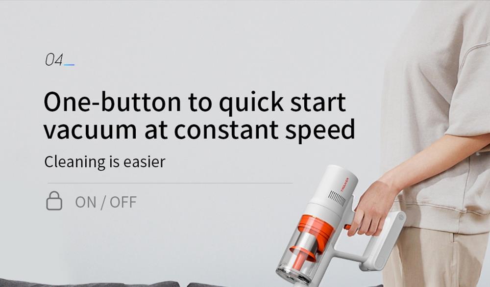 Dreame TROUVER POWER 11 Handheld Cordless Vacuum Cleaner 400W Motor 120AW 20000Pa Strong Suction 2500 mAh Battery 60 Minutes Running Time LCD Display Removable Dust Cup - White