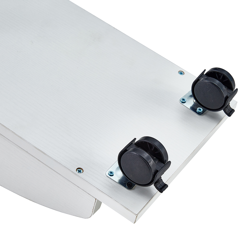 Home Office D&N Solid Wood Computer Desk with 2 Storage Drawers and CPU Tray - White