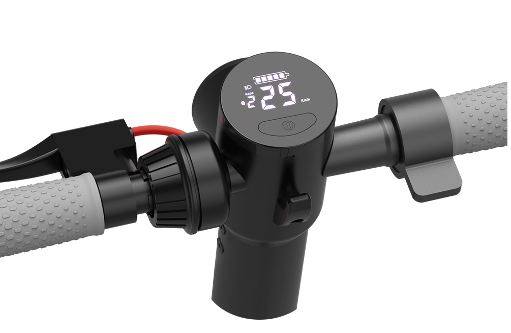 Kukudel 105 Folding Electric Scooter 10" Tire 500W Motor 36V 12.5Ah Battery Max Speed 25km/h LCD Display 32-39km Long Range Aluminium alloy body - Black