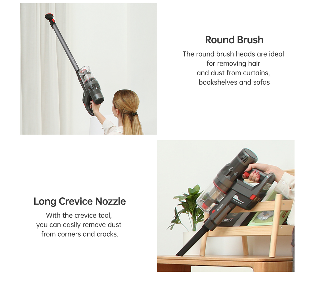 Proscenic P11 Handheld Cordless Vacuum Cleaner 25KPa Suction Gray