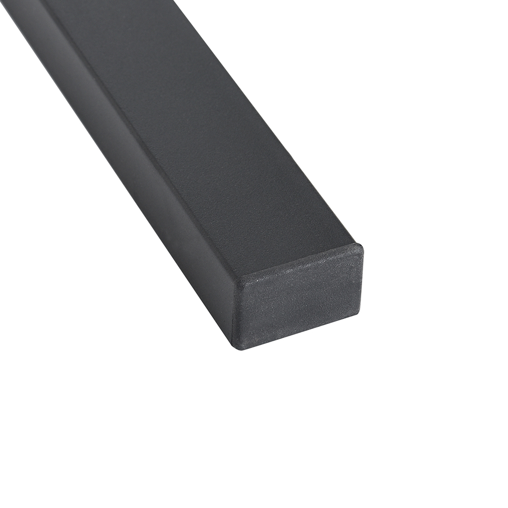 Queen Size Metal Platform Bed Frame with Headboard, Footboard, and Wooden Slats Support, No Spring Box Required (Frame Only) - Black