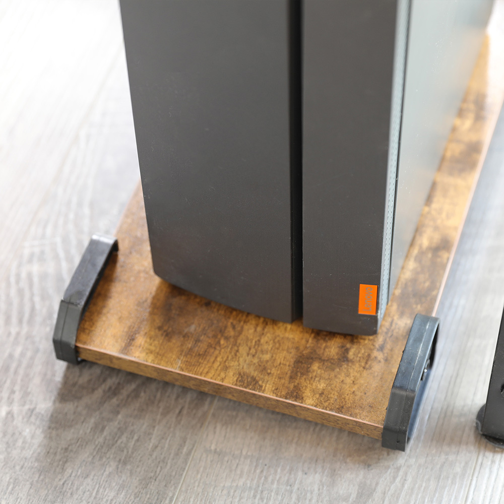 Home Office L-Shaped Computer Desk with Wooden Tabletop and Metal Frame - Brown