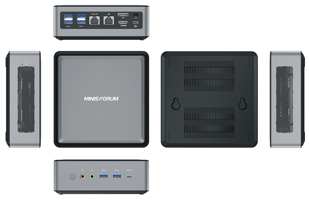 Minisforum HM50 16GB RAM 256GB SSD Ryzen5 4500U WIFI6 2.5Gigabit LAN Mini PC HDMI+DP+Type-C
