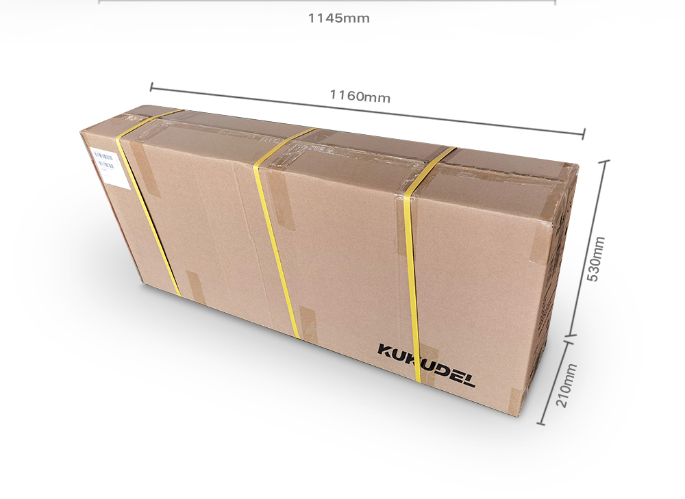 Kukudel 105 Folding Electric Scooter 10" Tire 500W Motor 36V 12.5Ah Battery Max Speed 25km/h LCD Display 32-39km Long Range Aluminium alloy body - Black