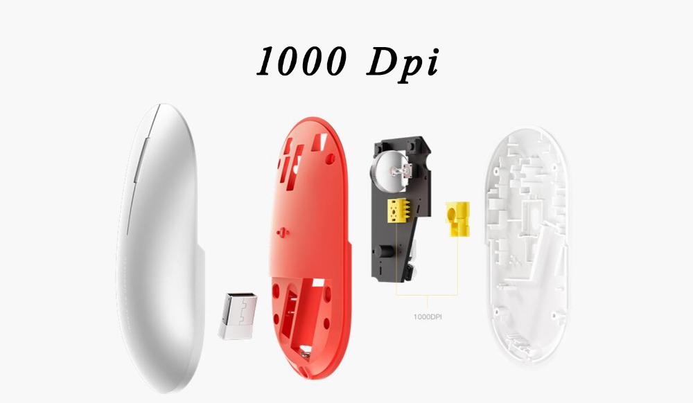 Xiaomi Bluetooth mouse Mi fashion Wireless Mouse Game Mouses 1000dpi 2.4GHz WiFi link Optical Mouse Metal Portable Mouse Black