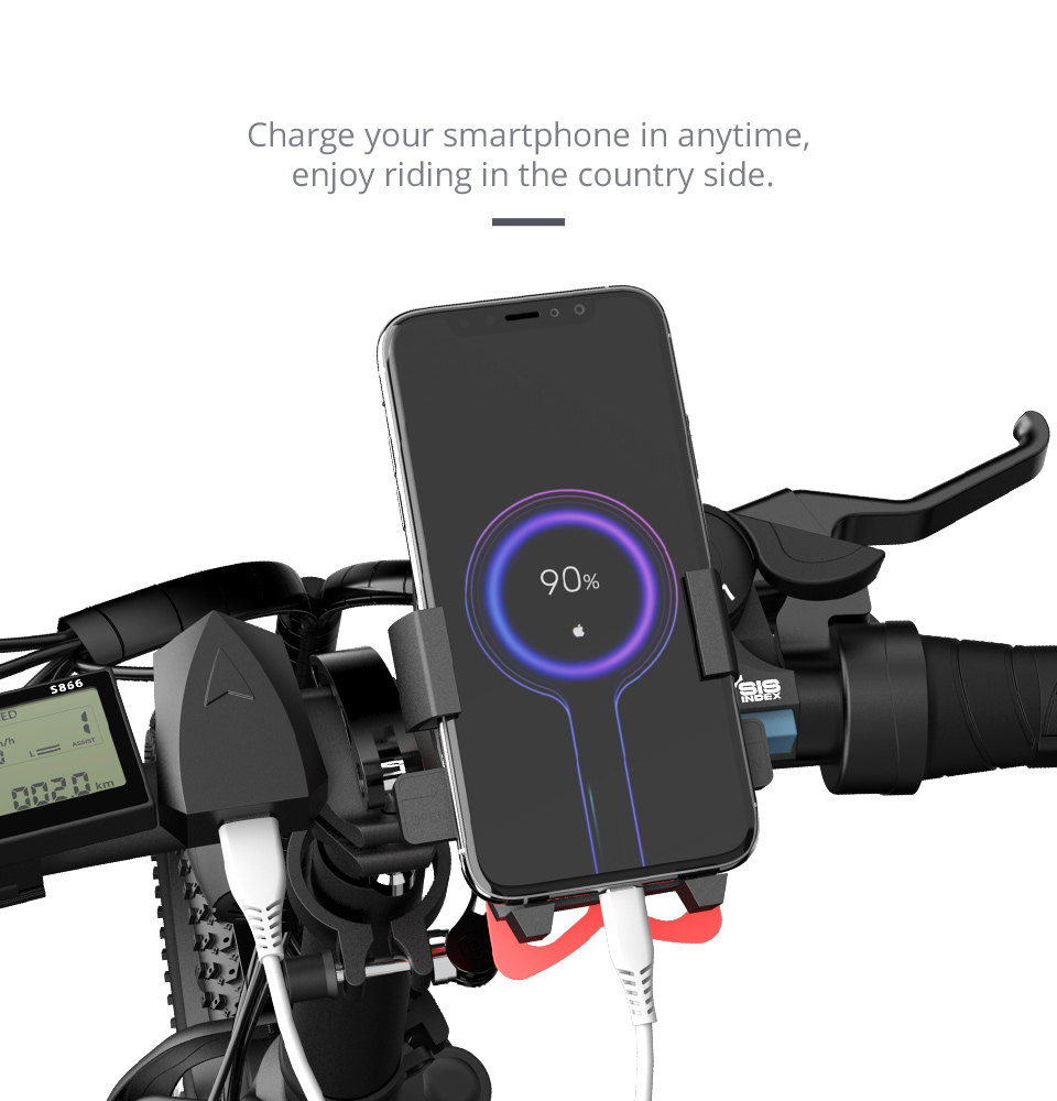 ADO A20 Electric Folding Bike 20 inch City Bicycle 350W Hall Brushless Gear DC Motor SHIMANO 7-Speed Rear Derailleur 36V 10.4Ah Removable Battery 35km/h Max speed up to 60km Max Range IPX5 Double Shock-absorption LED Headlight Aluminum alloy Frame - Black